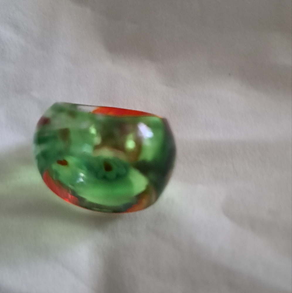 Colorful Glass or Glass ring, I'm Not sure